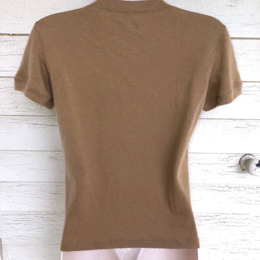 GIORGIO ARMANI 100%cashmere camel color sweater - Picture 7 of 7